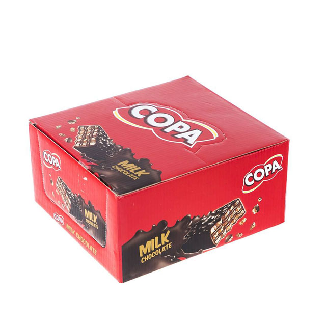  ویفر با روکش شکلات شیری کوپا بسته 30 عددی 