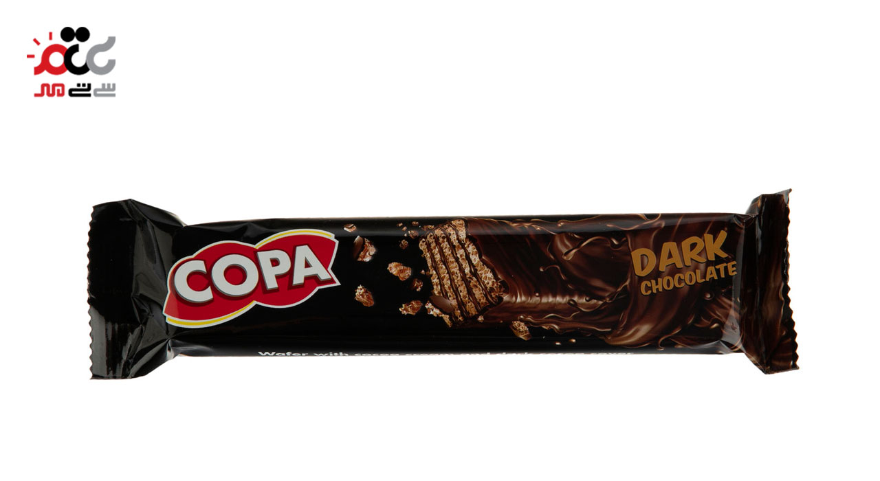  ویفر با روکش شکلات تلخ کوپا بسته 30 عددی 