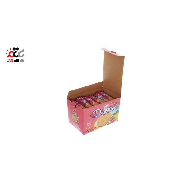 بیسکویت کرمدار کوپا با طعم توت فرنگی دایجستیو بسته 24 عددی