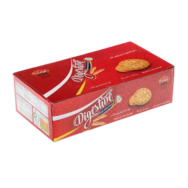بیسکویت سبوس دار دایجستیو فرخنده 750 گرمی