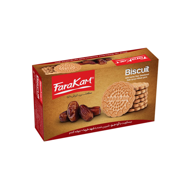 بیسکویت جو با شهد خرما فراکام 345 گرمی