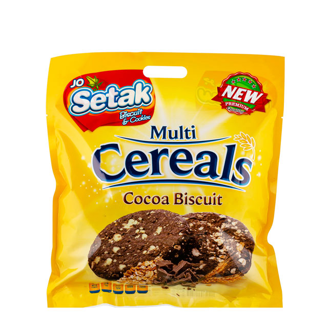 بیسکویت سبوسدار کاکائویی چند غله ستاک 360 گرمی
