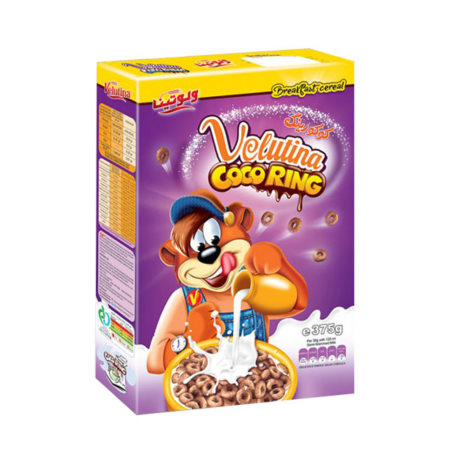 کورن فلکس شکلاتی کوکورینگ ولوتینا 375 گرمی