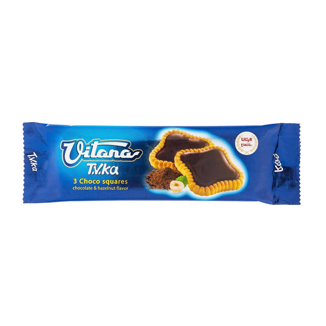 بیسکویت با روکش شکلات فندقی ویتانا 40 گرمی