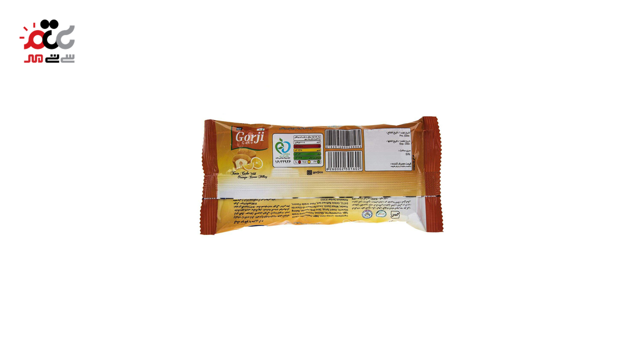 ارزان ترین کیک دو قلوی مغزدار کرم پرتقالی گرجی 50 گرمی