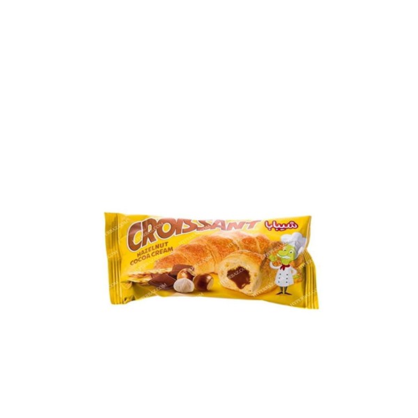 کیک کروسان مغزدار کاکائویی و فندقی شیبابا 50 گرمی
