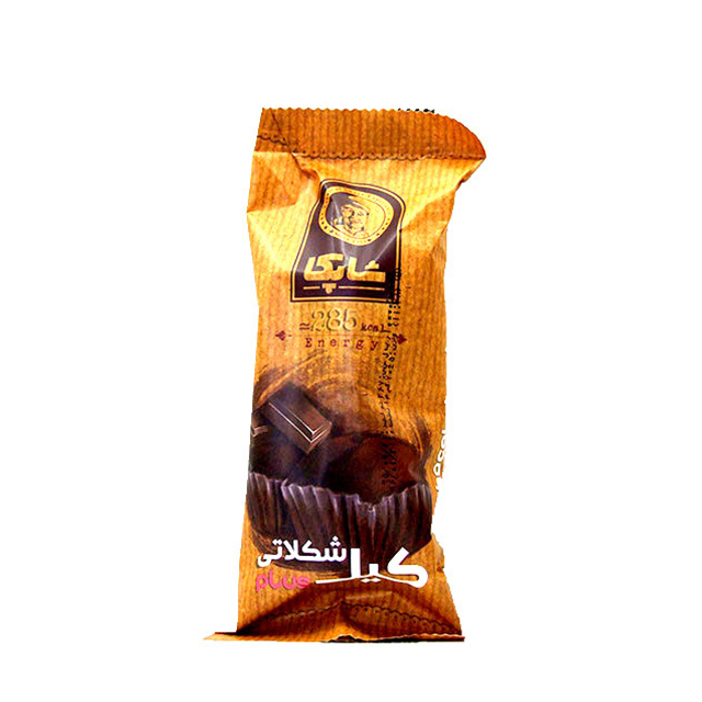 کیک دو قلو شکلاتی شاپکا 65 گرمی
