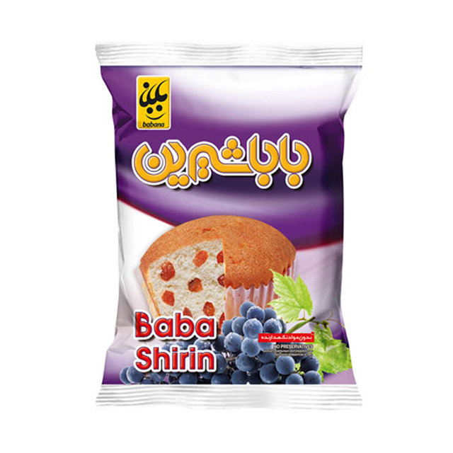 کیک روغنی کشمشی بابا شیرین 55 گرمی