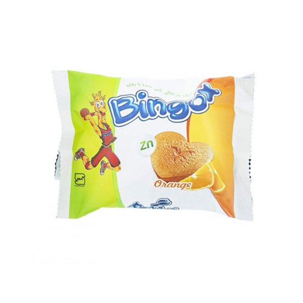 کیک قلبی پرتقالی بینگو 30 گرمی