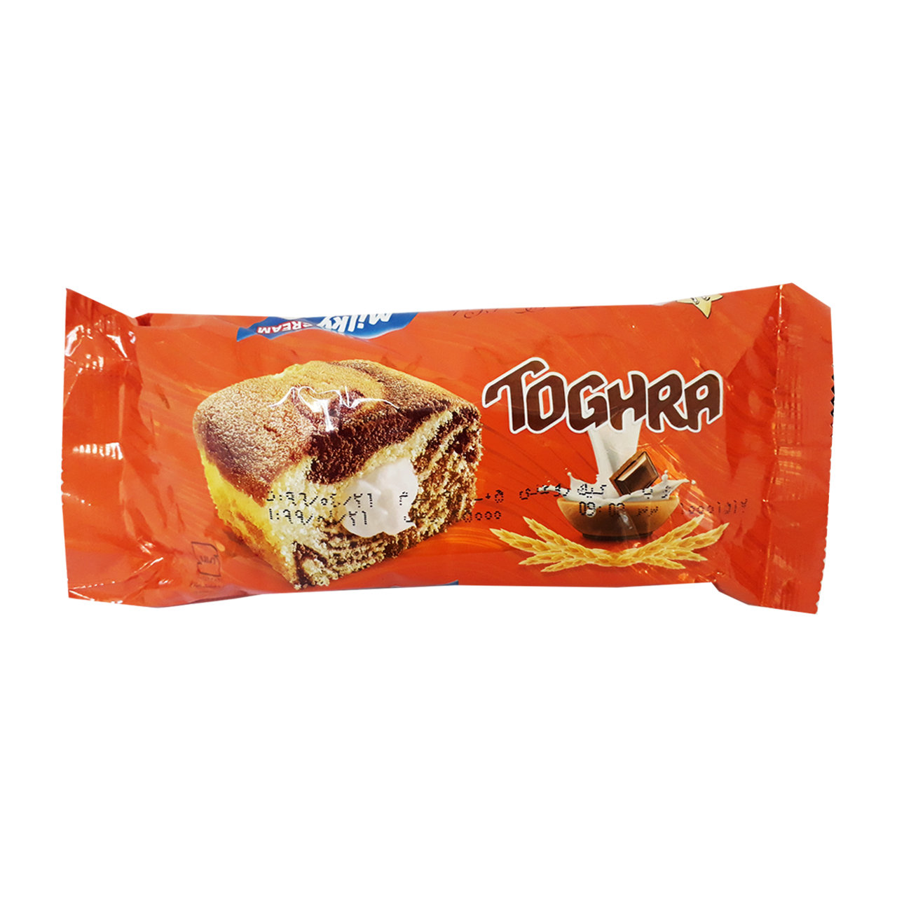 کیک کاکائویی طغرا با مغز کرم شیری 70 گرمی