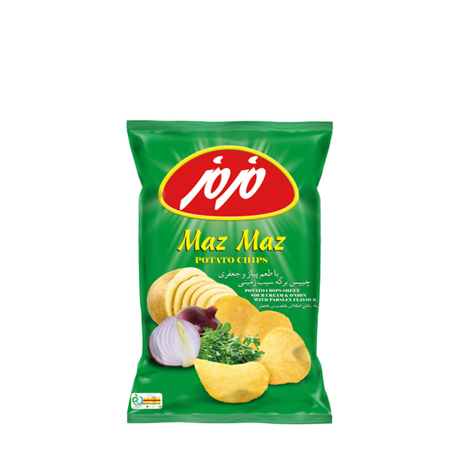 چیپس پیاز و جعفری مزمز 20 گرمی