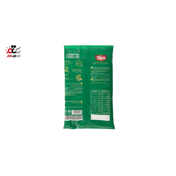 چیپس ماست و خیار و نعنا تاپیس 50 گرمی