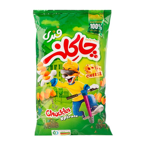 اسنک پنیری چاکلز  مدل فنری 60 گرمی