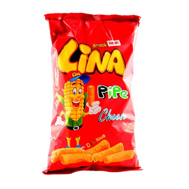 اسنک پنیری لوله ای لینا 120 گرمی