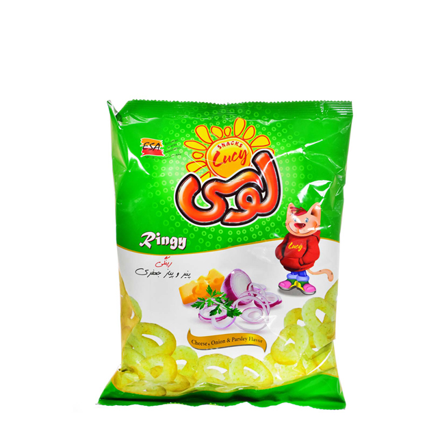 اسنک رینگی پیاز و جعفری لوسی 40گرمی
