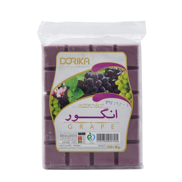 شکلات تخته ای انگور دوریکا 220 گرمی