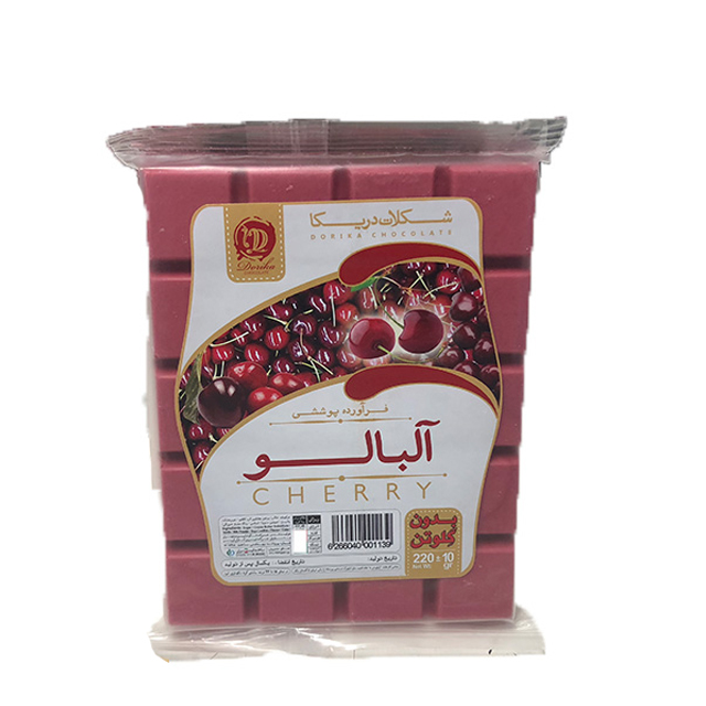 شکلات تخته ای آلبالو  دوریکا 220 گرمی