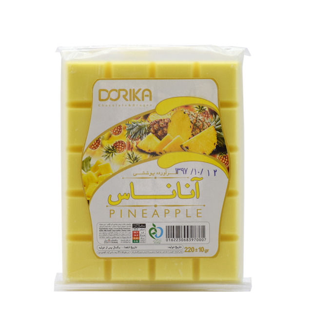 شکلات تخته ای آناناس دوریکا 220 گرمی