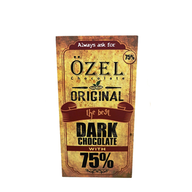 شکلات تلخ اوزل 75 درصد 80 گرمی