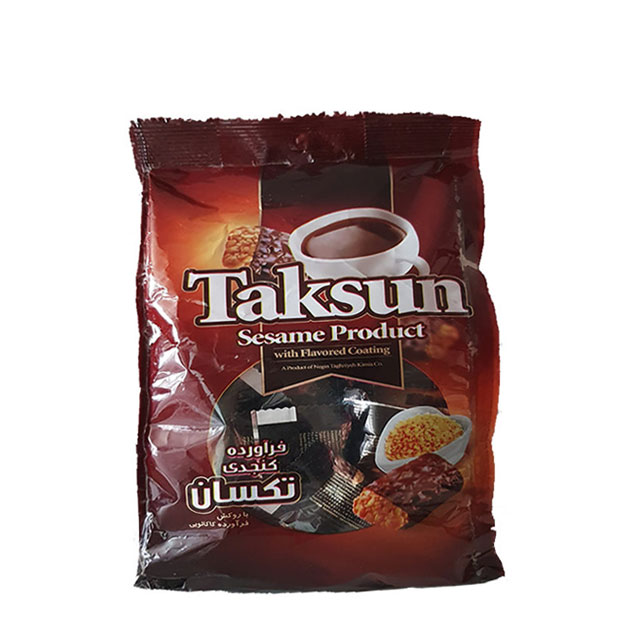 فراورده کنجدی با روکش شکلاتی تکسان 500 گرمی