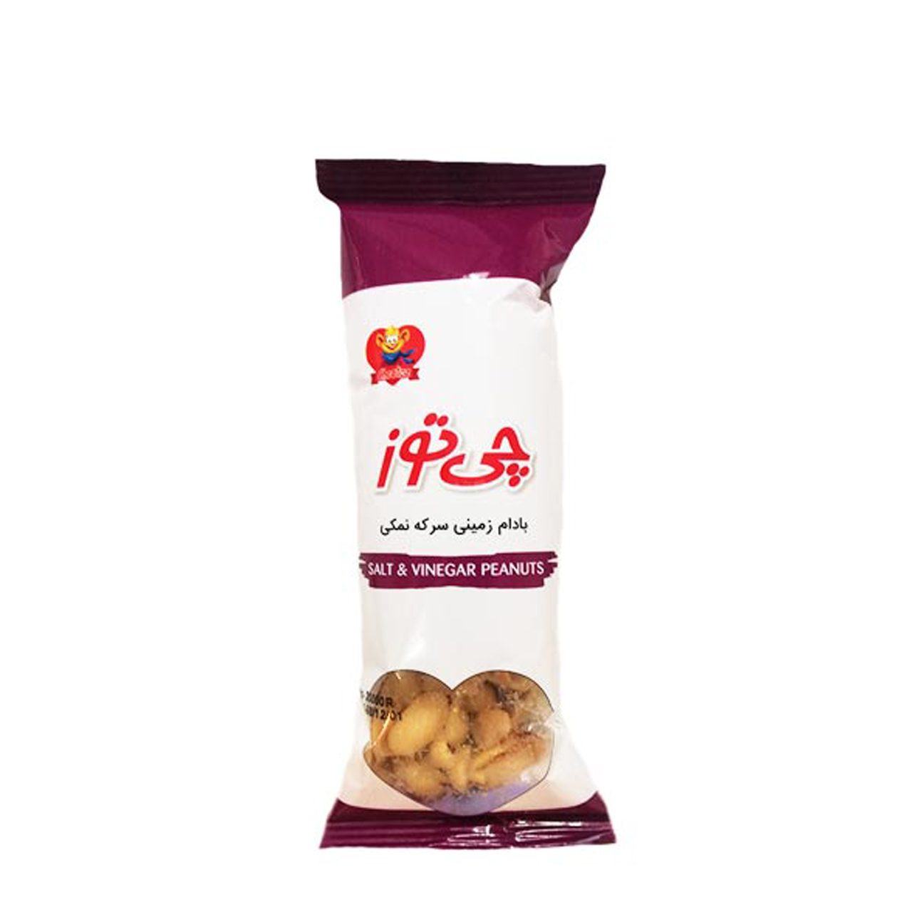 بادام زمینی سرکه نمکی چی توز 40 گرمی