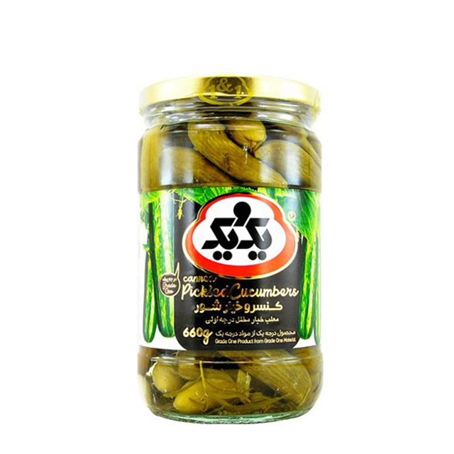 کنسرو خیارشور  یک ویک 660 گرمی