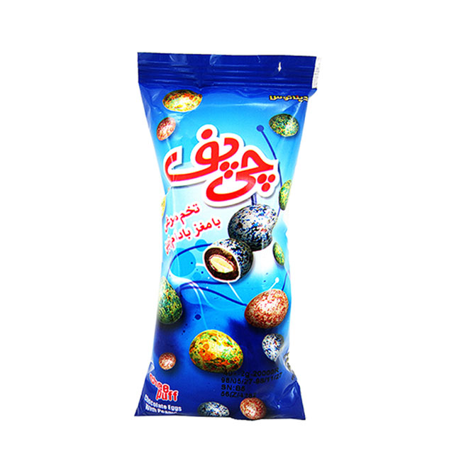 چی پف  تخم مرغی با مغز بادام زمینی چی توز 30 گرمی