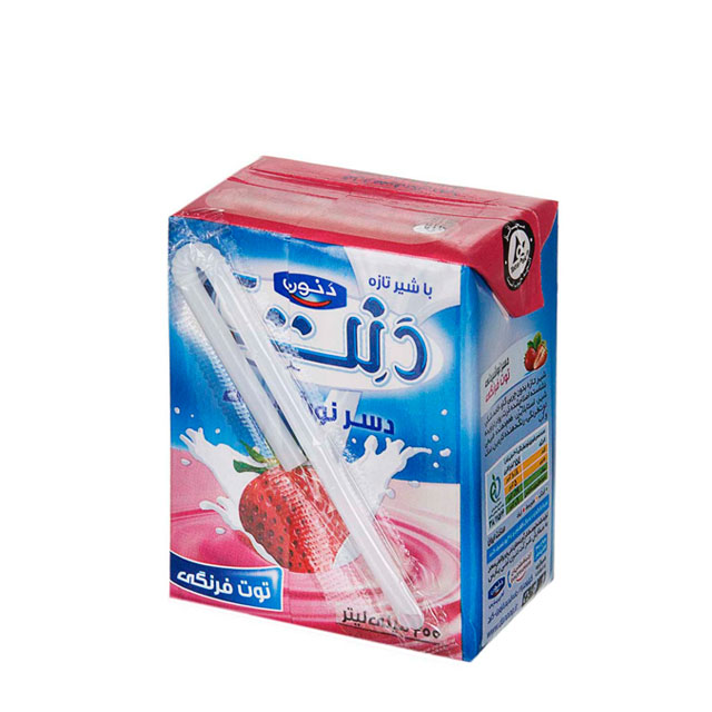 دسر نوشیدنی توت فرنگی دنت 200 گرمی
