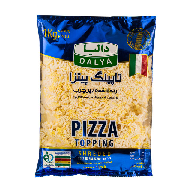 تاپینگ پیتزا رنده شده پرچرب دالیا 1000 گرمی