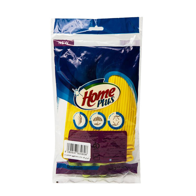 دستکش لاتکس هوم پلاست سایز متوسط