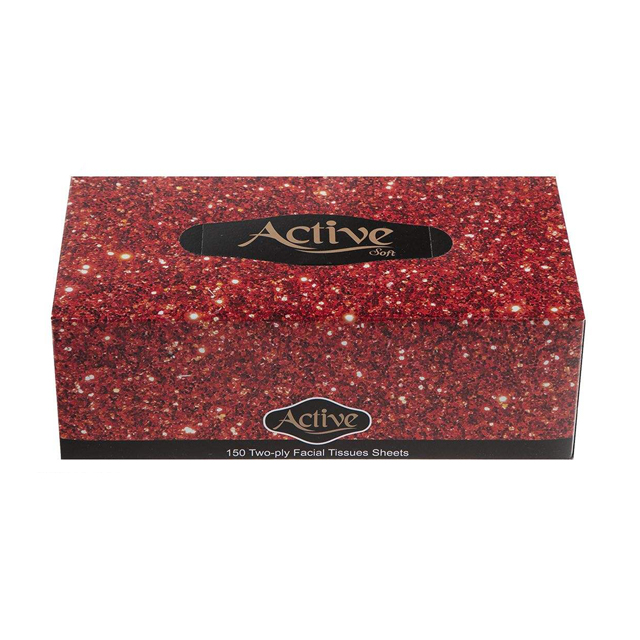 دستمال کاغذی اکتیو 150 برگ دولا