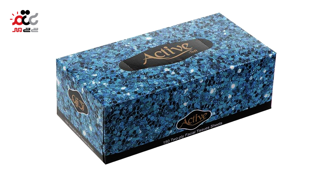 دستمال کاغذی اکتیو 150 برگ دولا