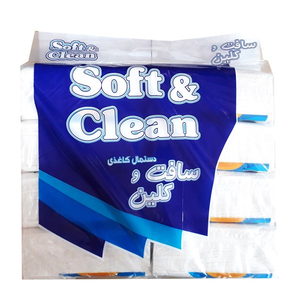 دستمال کاغذی اقتصادی سافت و کلین 8 عددی