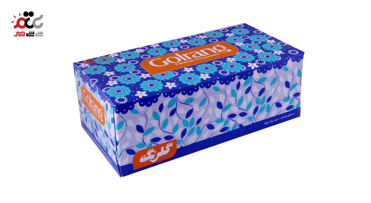 دستمال کاغذی گلرنگ 150 برگ دولا