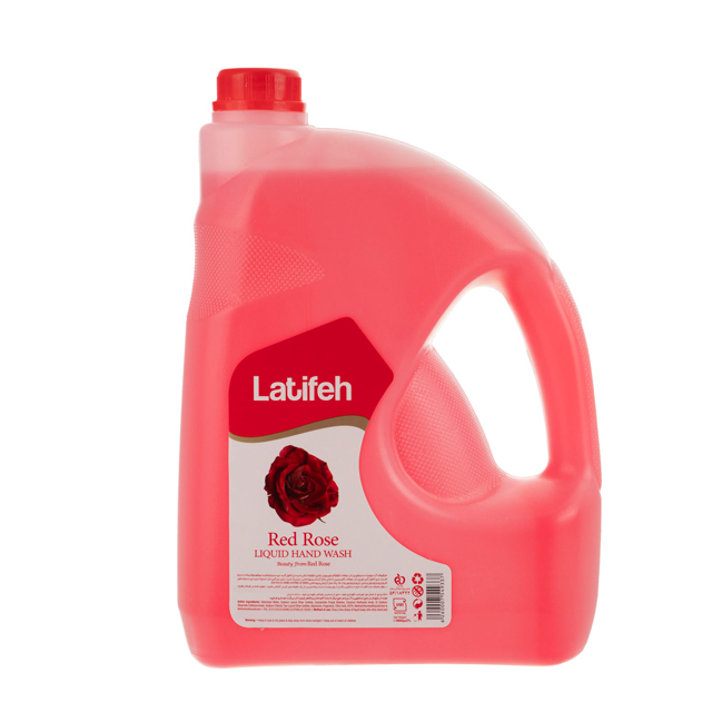 مایع دستشویی لطیفه مدل Red Rose مقدار 3800 گرمی