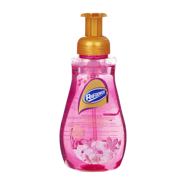 فوم دستشویی رافونه صورتی 400 میلی لیتری