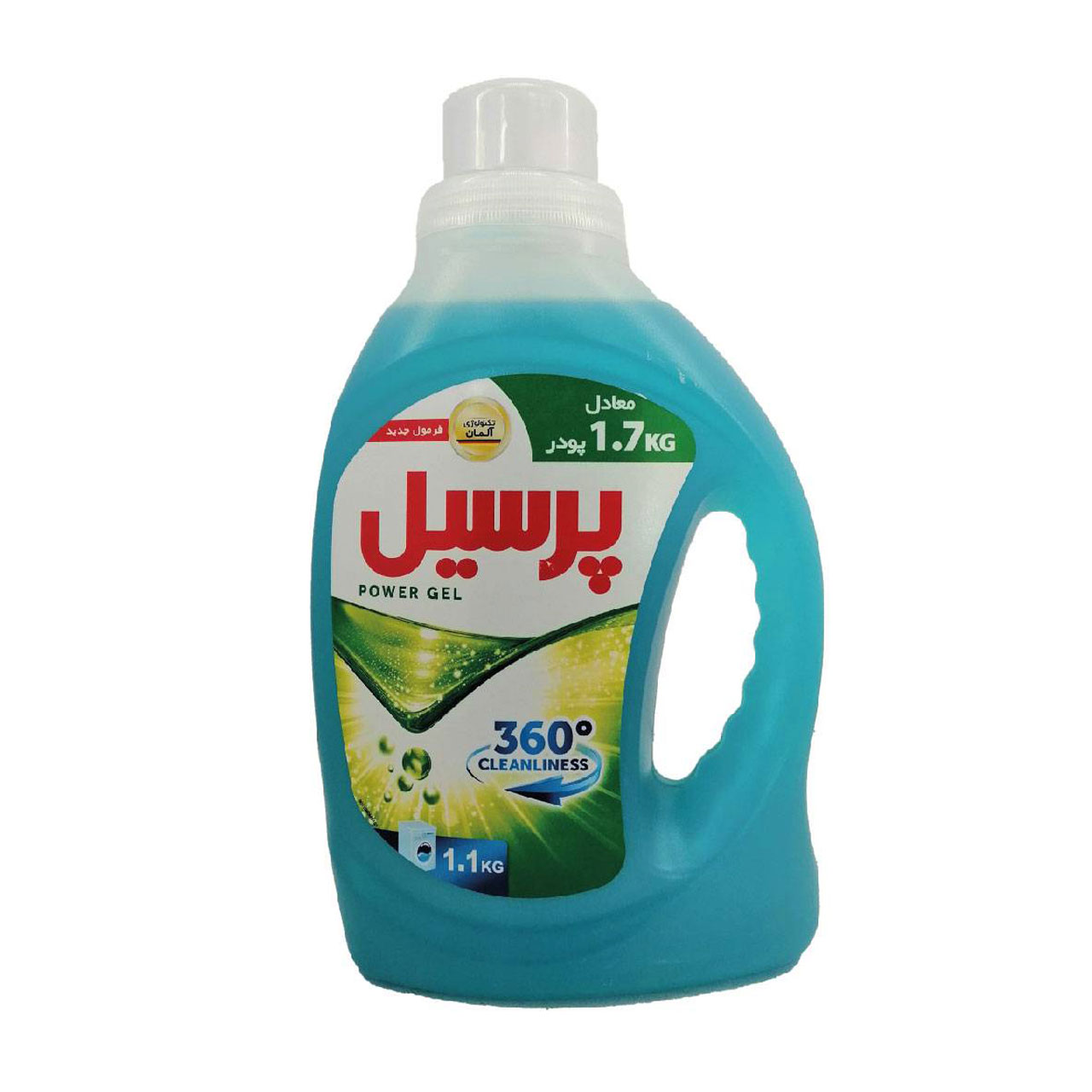 مایع لباسشویی آبی کنسانتره 360 درجه پرسیل 1100 گرمی