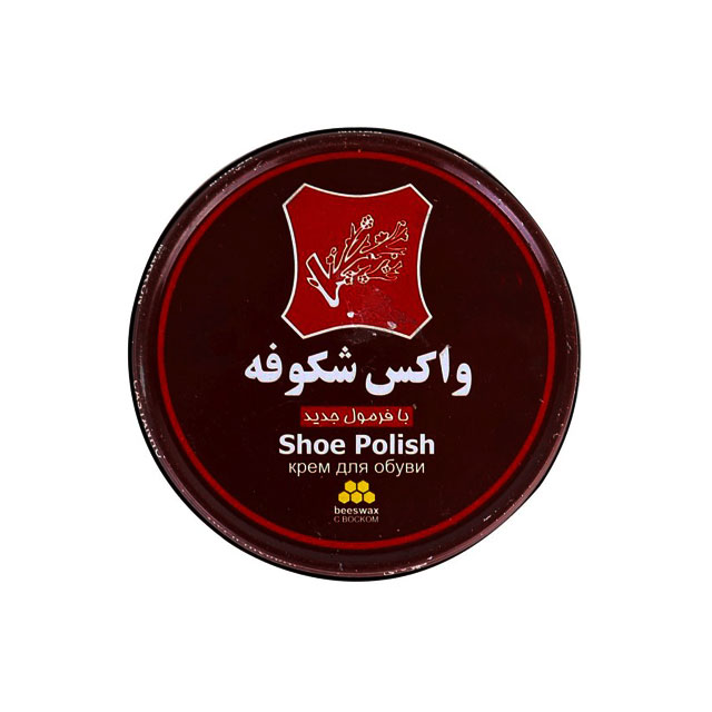 واکس کفش قهوه ای شکوفه 100 گرمی