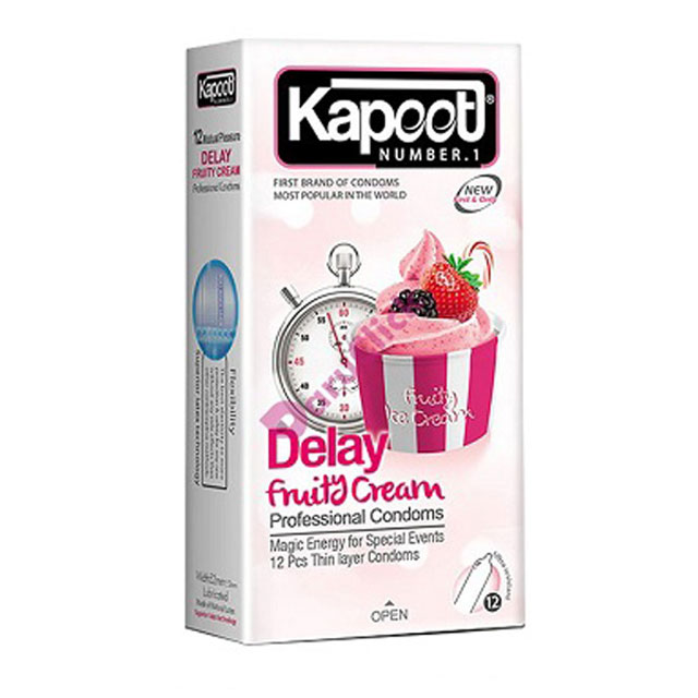 کاندوم تاخیری کاپوت مدل فروتی 12 عددی