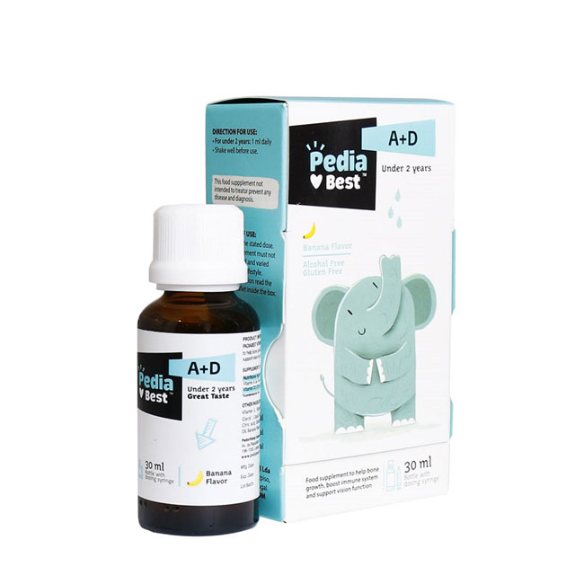 قطره خوراکی ویتامین  آ+د پدیابست 30 میلی لیتری