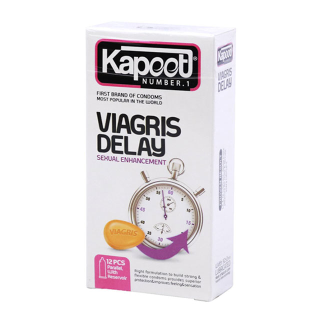 کاندوم  بزرگ کننده و تاخیری کاپوت مدل Viagris Delay بسته 10 عددی