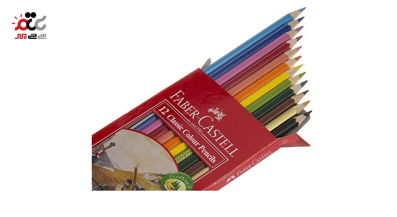 مداد رنگی 12 عددی فابر کاستل مدل Classic