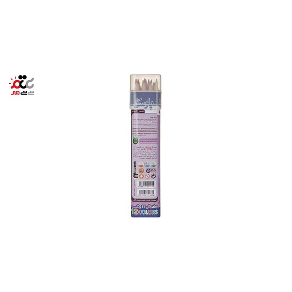 مداد رنگی استوانه ای پارسیکار مدل JM875-12 بسته 12 عددی