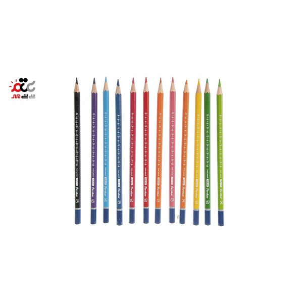 مداد رنگی استوانه ای پارسیکار مدل JM875-12 بسته 12 عددی
