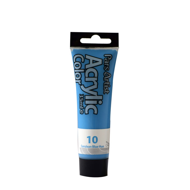 رنگ آبی آکرلیک شماره 10 پارس آرتیست 35 میلی لیتری