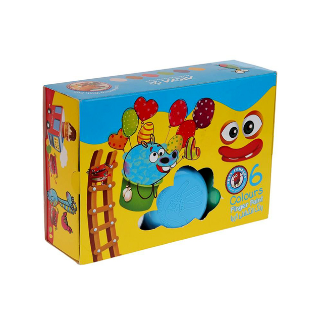 رنگ انگشتی 6 رنگ آریا کد 001