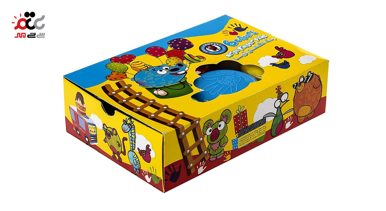 رنگ انگشتی 6 رنگ آریا کد 001