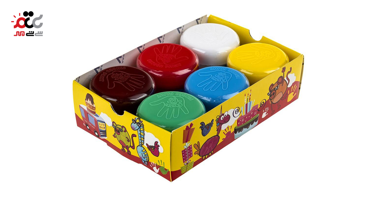 رنگ انگشتی 6 رنگ آریا کد 001