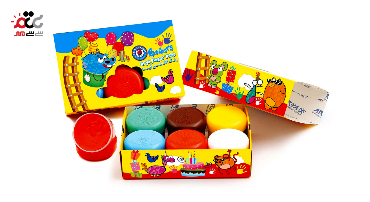 رنگ انگشتی 6 رنگ آریا کد 001