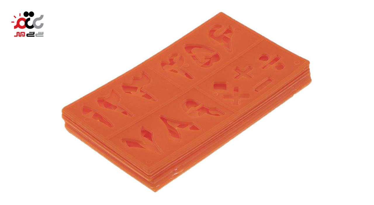 شابلون طرح حروف و اعداد فارسی و انگلیسی مجموعه 8 عددی